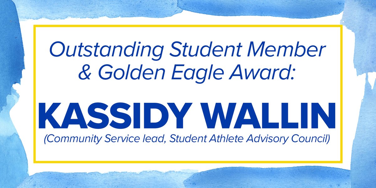 SpaldingU's tweet photo. .@SpaldingU_SGA would like to congratulate Kassidy Wallin on winning the Outstanding Student Member and Golden Eagle award. https://t.co/CdLJl9u2rv