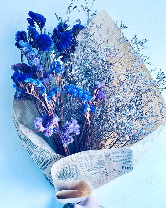 ドライフラワーの花束 