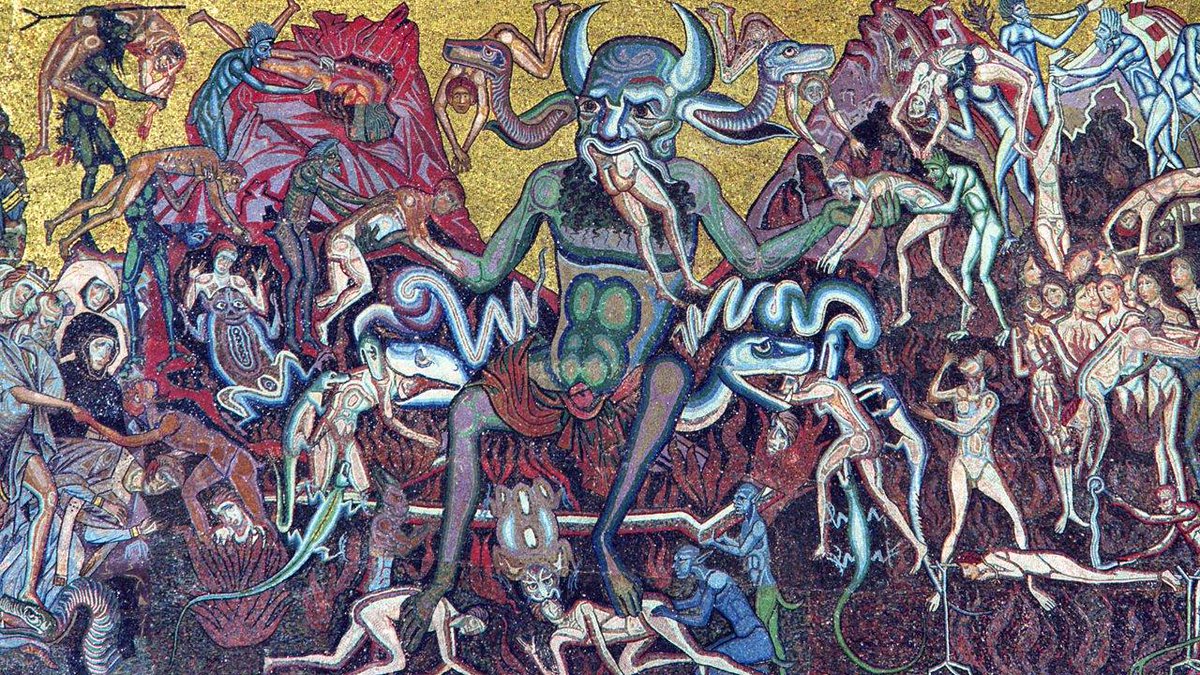 I've been interested in how we depict Satan in art.A force of nature during the Black Death. Darker as the Victorian Empire becomes more about race. Whiter as he becomes a more complex, psychologically interesting character. BUT it's Friday and I want to tell a mad story.