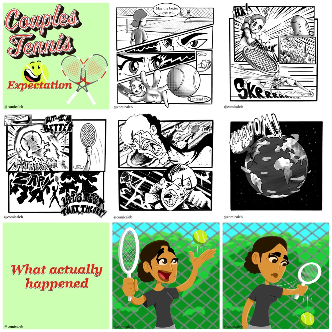 ComiCaleb's tweet photo. Lol we dropped the ball on this one🎾🎾 https://t.co/onofYIHTcx