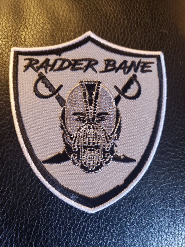 raiderbane510's tweet photo. TAKING PRE-ORDERS FOR THESE PATCHES, LET ME KNOW IF YOU ARE INTERESTED $10 SHIPPED! TAKING PAYPAL, VENMO, CASH APP, ZELLE! #RAIDERBANE #R8RBANEPATCH #RAIDERNATION https://t.co/K6yVORdb35