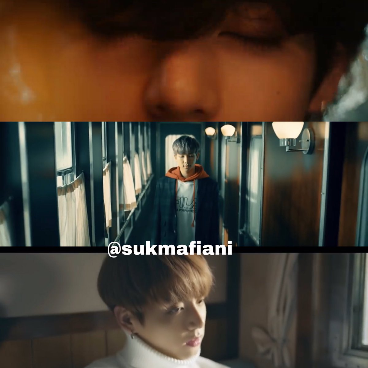 Dan disni taehyung memejamkan mata sm seperti RM dan JK di mv spring day, dimana setelah mereka memajamkan mata dn membukanya kembali pasti langsung ada scene dimana ke7 member bs berkumpul lagi. Seolah api ini adalah mreka lagi make a wish biar bs berkumpul lg sama smua member