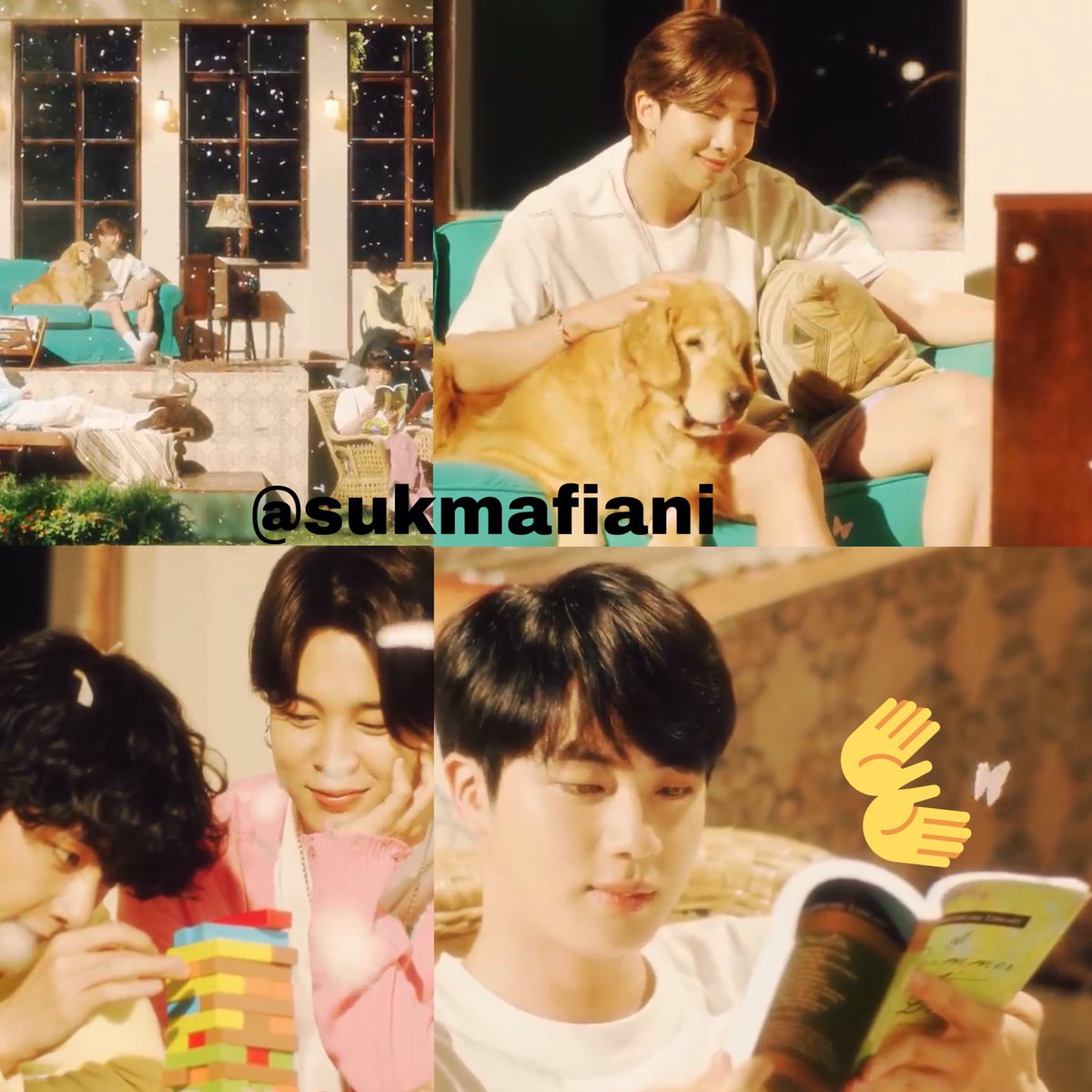 Kl kalian perhatiin,di scene member ini mrka bertaburan seperti bunga mawar,ingat?dmn mawar adlh simbol keindahan agar mreka bs berkumpul kembali. Tp di bagian Jin paling jelas terlihat sperti kupu2,knp?Teori hyyh dimana kupu2 rekat dg butterfly effect dn jin yg paling merasakan