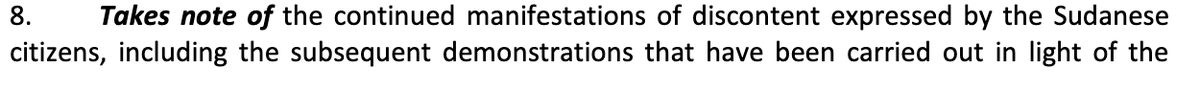 Conversely, the document is rather muted about  #AUPSC engagement on the governance transition, save one paragraph. While  @UNITAMS has a direct mandate here,  #AUPSC political leverage will be needed if governance reforms stall (i.e. the Transitional National Legislature) (3/x)
