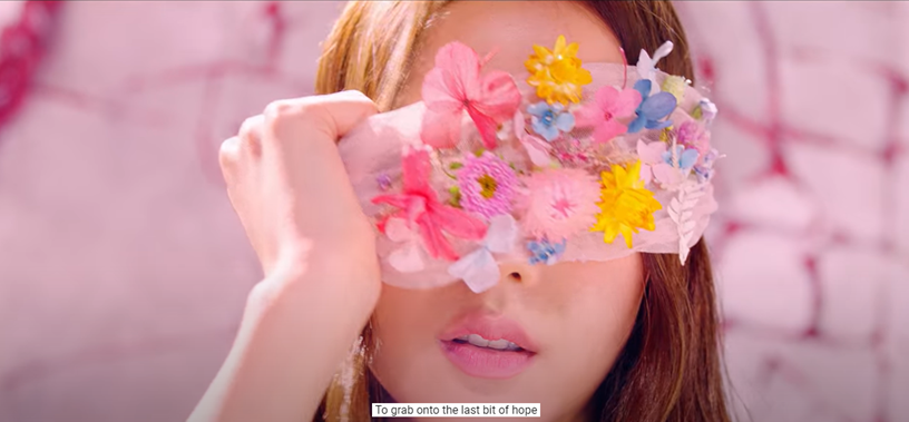 3. In Jisoo’s scene, she was taking off the flowery blindfold in the pink wall. This could mean they had been blindfolded themselves in a happy world. So they didn’t notice the 2019 backlash from K-net until it happened. When they realized, their pink world has been destroyed.
