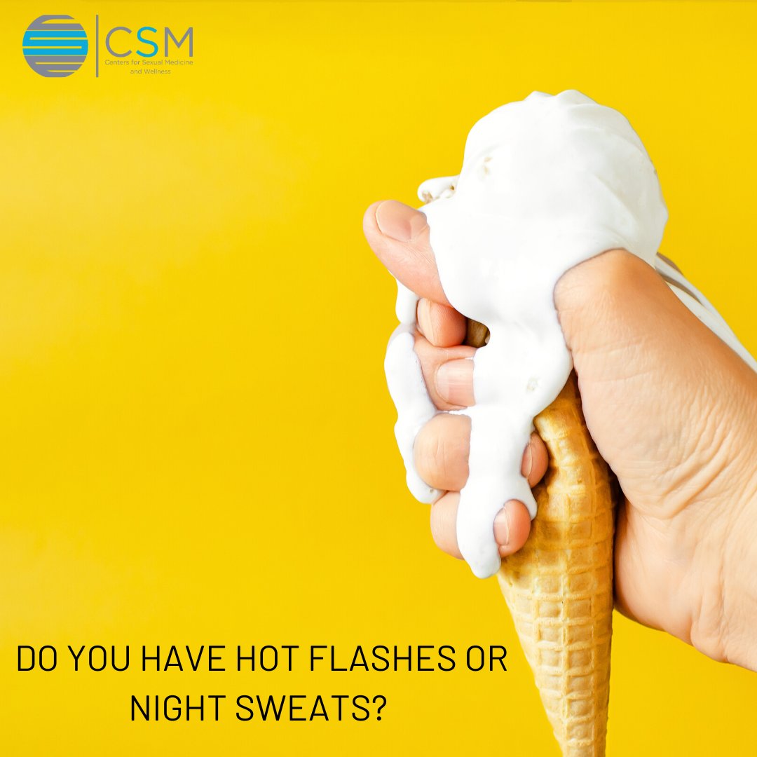 Menopause can come with a number of different side effects including hot flashes and night sweats. At the #CentersForSexualMedicine we focus on hormonal health and balance! To learn more about what we can do to help, visit our website.