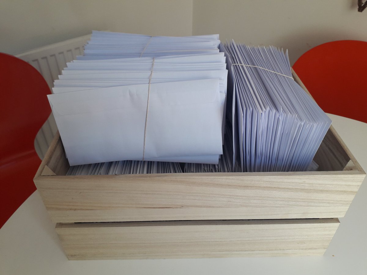roisinduffyva's tweet photo. A little old school mailshot undertaken for a client this week.

Many think snail mail is dead, but think about all those email campaigns that go straight into spam?

If you think a mailshot would work for you, then drop me a message!📬📮

#VirtualAssistantServices
#Mailshot https://t.co/WcC8w0uZXD