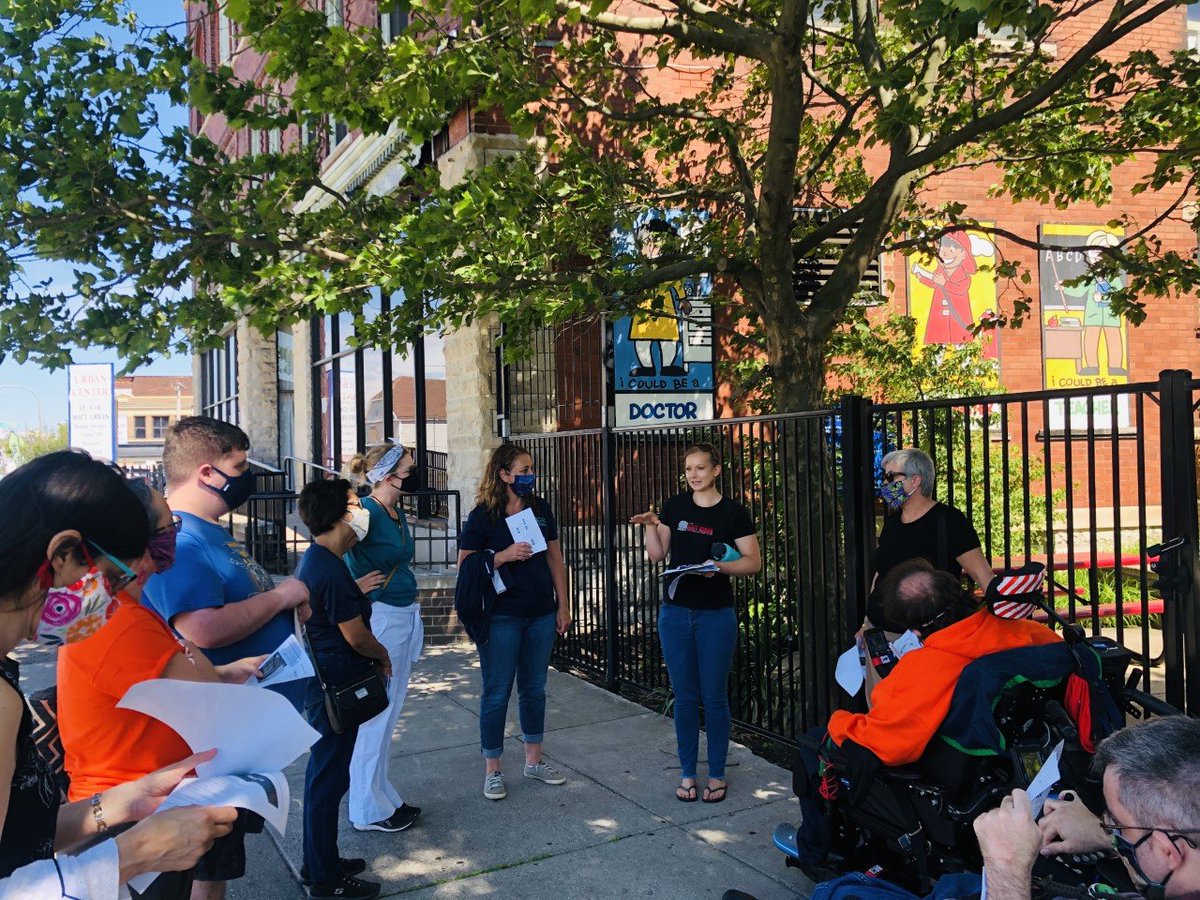 MattUrbanCenter's tweet photo. Thank you to our friends at @JRCHCBuffaloNY for inviting us to their "Welcome to the Neighborhood" tour with our colleagues who work and live in Broadway-Fillmore. We loved being part of sharing the people, programs and places that make this neighborhood a great place to be. https://t.co/I2q8RJS94i
