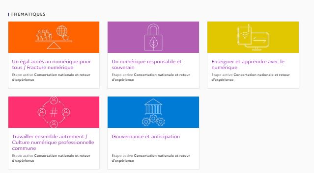 📢<a href="/education_gouv/">Ministère Éducation nationale</a> et <a href="/Edu_Num/">Éducation Numérique</a> lancent une démarche participative !

✅ Contribuez, proposez, discutez... 
✅ Venez toutes et tous enrichir la réflexion des #EtatsGénérauxNumérique pour l'#Education   

📌Rendez-vous sur plateforme participative ⤵️
…neraux-du-numerique.education.gouv.fr