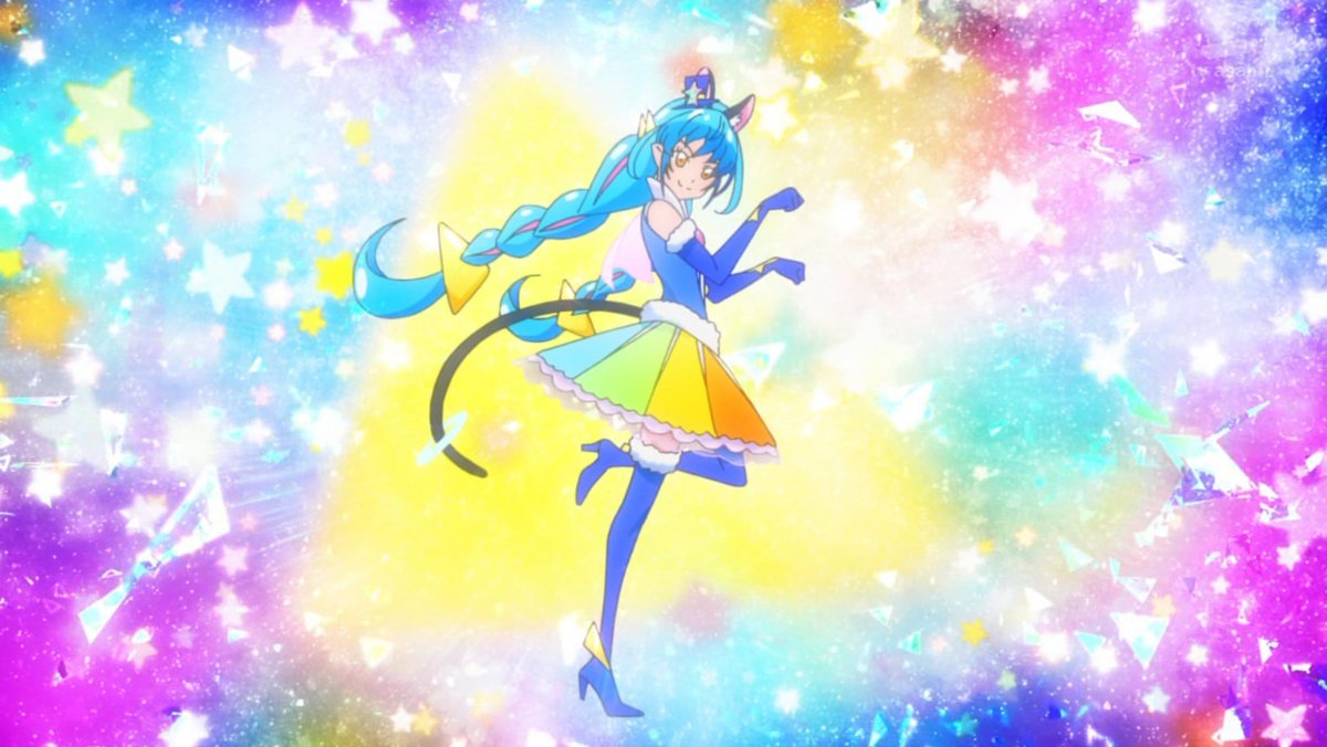 midnight1melody's tweet photo. "Rainbow" Magical Girls 

Cure Cosmo - Star Twinkle Precure
Cure Parfait - KiraKira Precure

"They aren't rainbow" No, but they do have rainbow patterns in their design

#precure #prettycure #curecosmo #cureparfait #magicalgirls https://t.co/Cnwf8XX46w