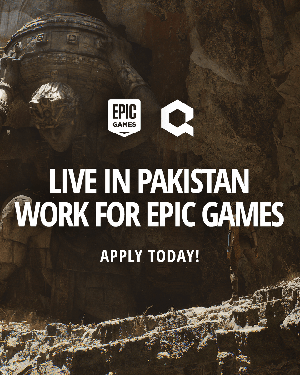 sheryhydri's tweet photo. This is a once in a decade opportunity for Pakistan's top engineers and artists. 
Please share this with relevant people in your network.

- Regardless of the city you live in, you can join Quixel | Epic Games remotely and work from home for the rest of 2020. https://t.co/Oaia2Or8ls
