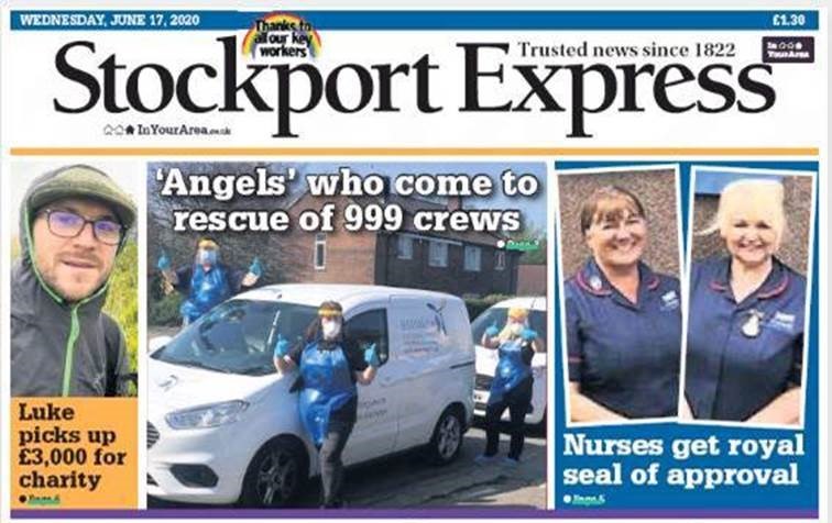 _Astraline's tweet photo. We are in the news … again! Did you see us on the front page of the Stockport Express? @stockportnews 
Our telecare team work incredibly hard to support older people out in the #community. For more information about our #telecare services call: 0345 217 0721 #TECHeroes https://t.co/qYehEQsDhY