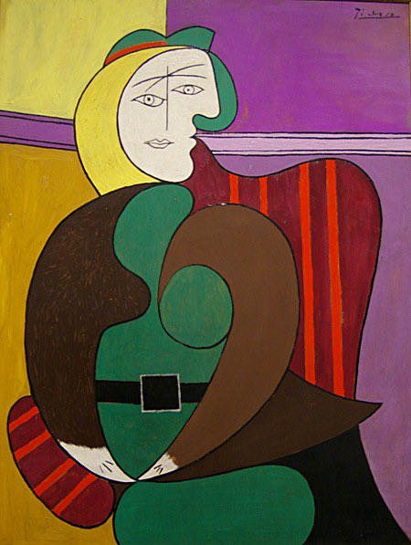 しいなあき Ar Twitter 赤い肘掛椅子の裸婦 パブロ ピカソ 色がくっきり分かれている為 グラデーション無しでハッキリと色を区別した 色の配置がとても難しいので上瞼と下瞼で色の配色をそれぞれ分けた 睫毛も中央側にzeeseaの青グレイ 外側にサビ赤を