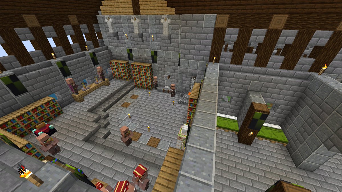 OtlichnoServer's tweet photo. MOAR Castle Jeebz! I'm calling this the Villager College.

#Minecraft #Otlichno https://t.co/chqADg1EjB