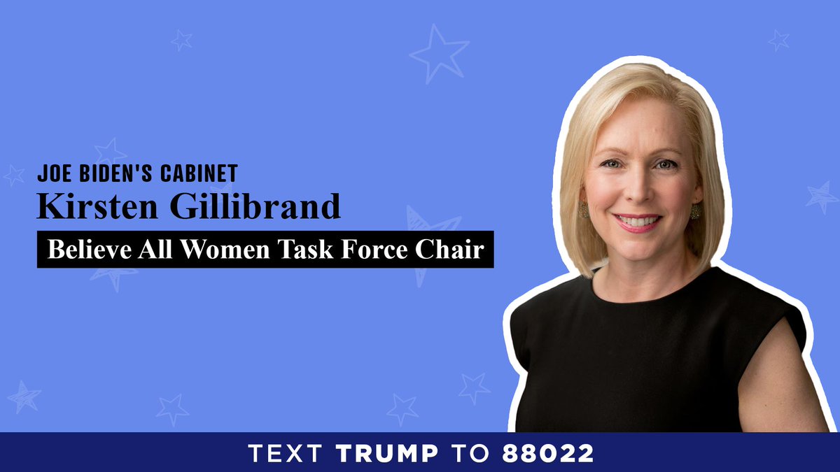 Kristen Gillibrand, Believe All Women Task Force Chair