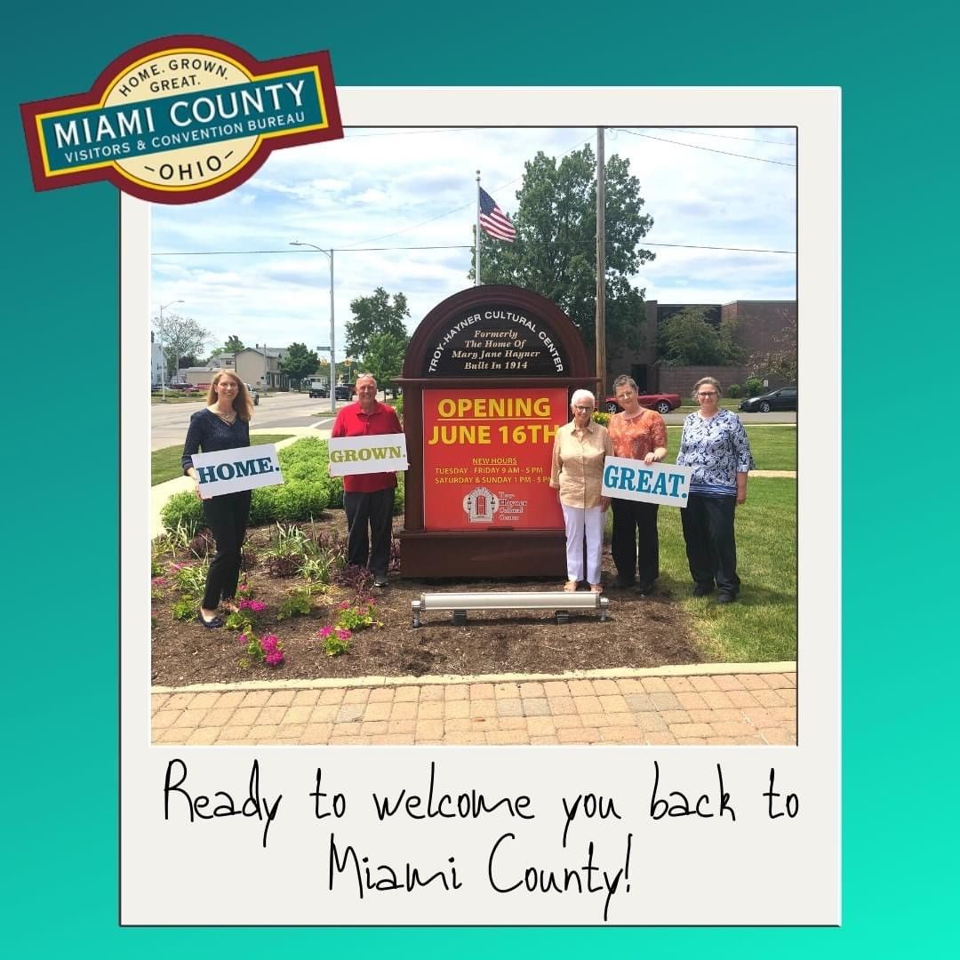 MiamiCoFound's tweet photo. The Miami County Foundation is excited to see that the Troy-Hayner Cultural Center is back open.  Plan a visit to see all of the wonderful things Troy-Hayner Cultural Center has to offer. 
#PeopleHelpingPeople  #Fun #Exhibits https://t.co/ZihEjoBOR2