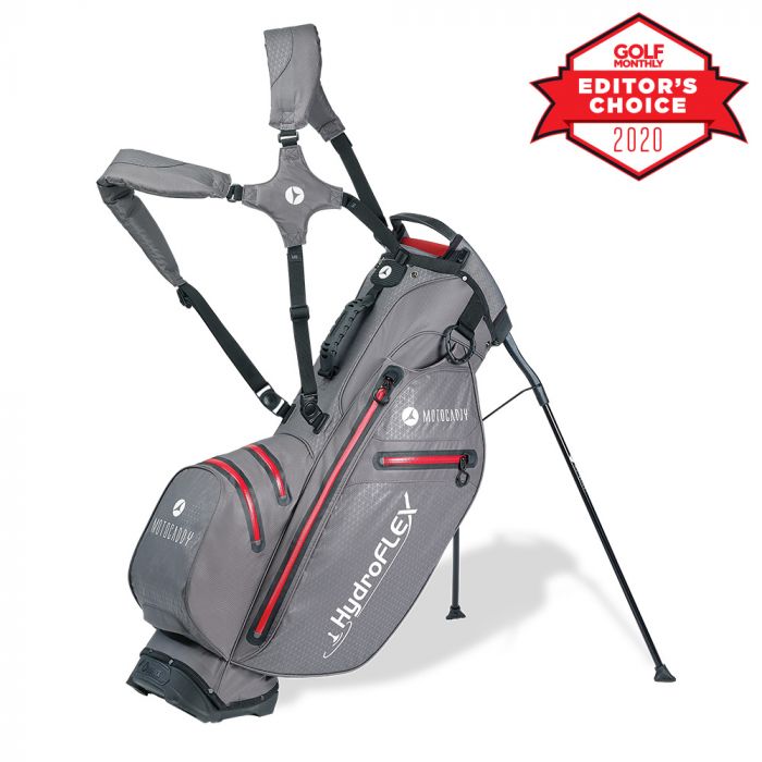 MotocaddyGolf's tweet photo. Awarded Golf Monthly's "Best Stand Bag 2020", as well as an Editor's Choice award, the new HydroFLEX is a waterproof, lightweight carry bag, designed to fit onto any Motocaddy trolley. Learn more 👉 https://t.co/yUHNHWrx4d #HydroFLEX #2020 #easilock #motocaddy https://t.co/jlOgDolapB