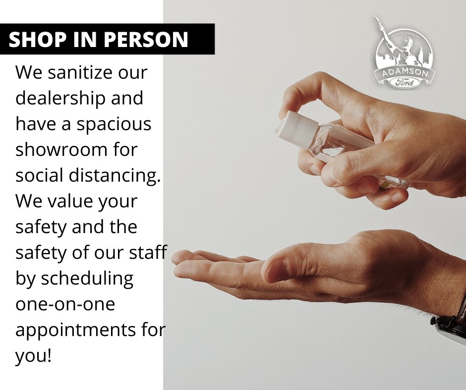 StiversFordBham's tweet photo. Don't be afraid to shop in person. We are taking multiple precautions to ensure the safety of our staff and our customers. 

#AlwaysAdamson #AlwaysFamily #DiscoverYourFord https://t.co/ItdWqkiokf