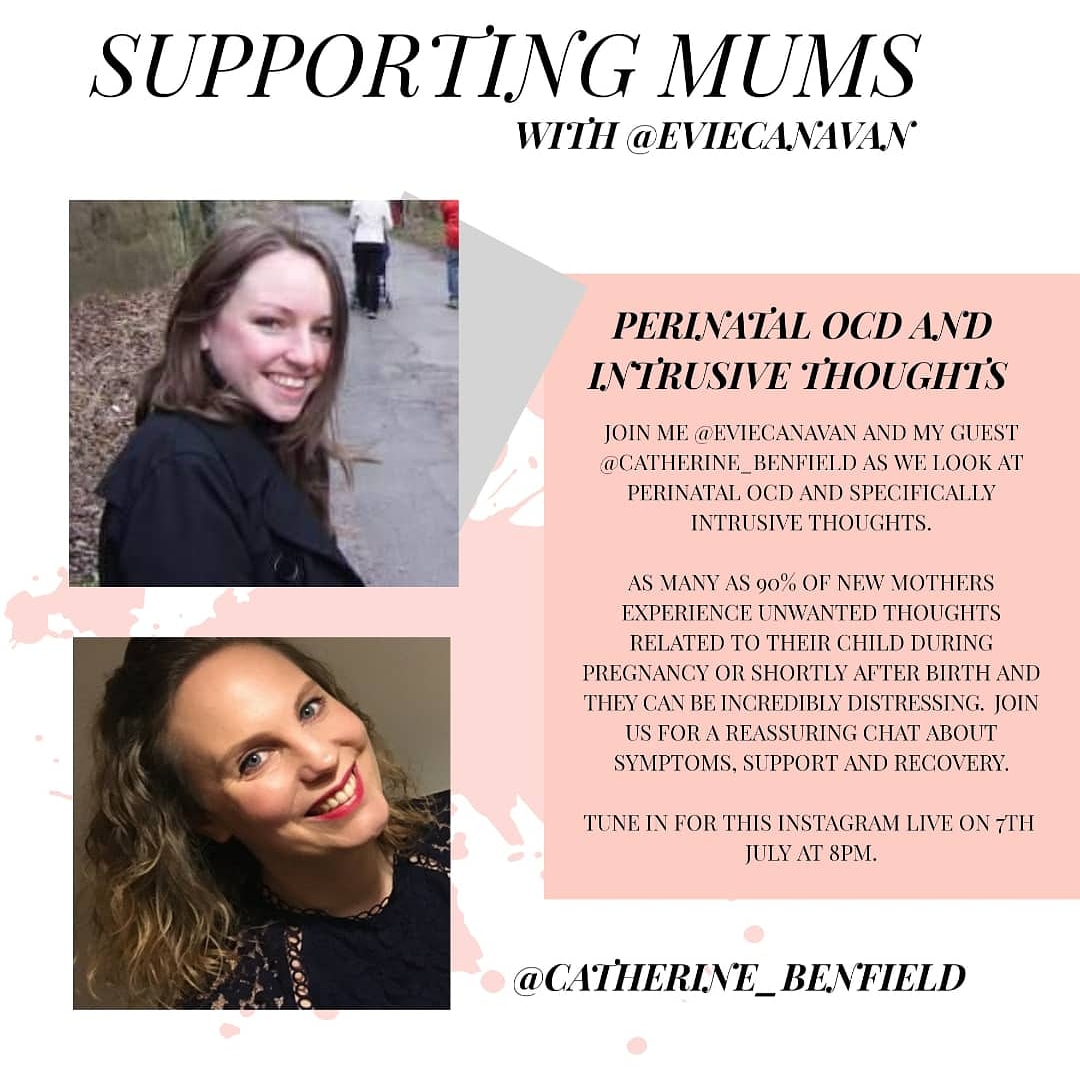 eviecanavan's tweet image. Join me over on Instagram (@EVIECANAVAN) for my Supporting Mums series where , on 7th July at 8pm, I will be talking about Perinatal OCD and Intrusive Thoughts with the lovely @TamingOlivia 

#maternalocd 
#maternalmhmatters