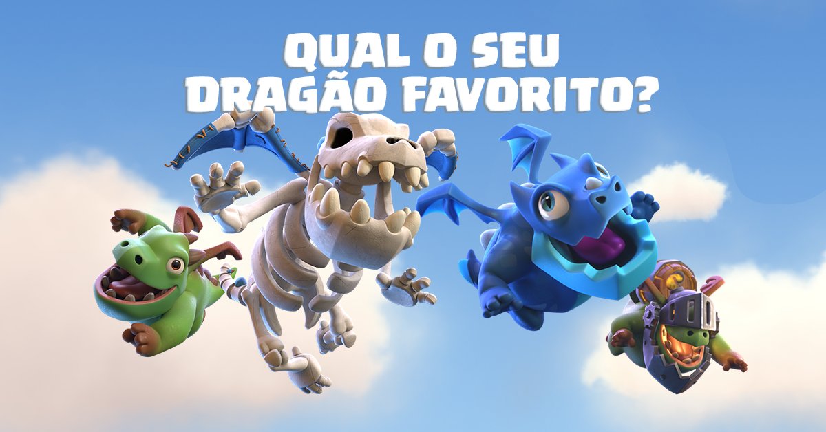 تويتر Clash Royale Br على تويتر Vote Em Qual E O Seu Dragao Favorito
