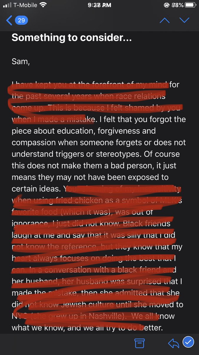 That a BIPOC person needs to provide YTs with education, forgiveness and compassion while you continue to oppress them or maintain supremacist values is to ask that person to condone and suffer your mistreatment while they provide you with decency you’ve not afforded them.