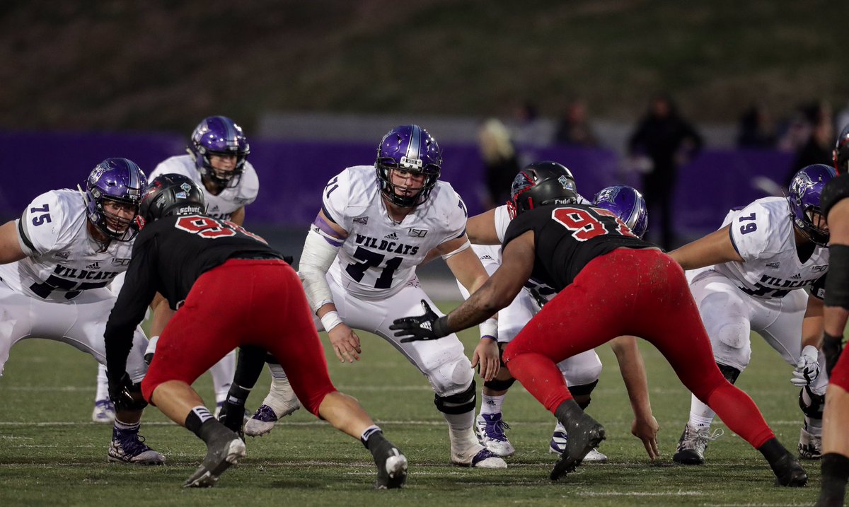 weberstatefb's tweet photo. 7️⃣1️⃣ days to Wildcat football! 

#71 Ben Bos is back for his senior season at center and is a two-time All-#BigSkyFB selection! 

#PurpleReign @bennb1097 https://t.co/4suDkpdIAW