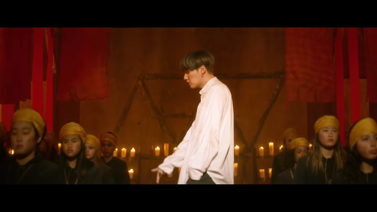 So we have seen the 4 elements from Alchemy: Water, Air, Fire and Earth. They were all there in different scenes but there is definitely alchemy present here!We have seen the four alchemy elements symbols before recently, in the epic ON MV, behind Yoongi. @BTS_twt