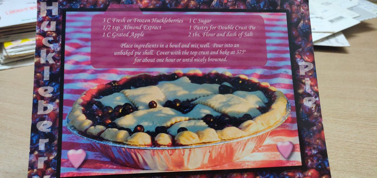 And since I had mentioned I loved to bake in my profile, I keep getting a lot of pie and other dessert recipes on post 