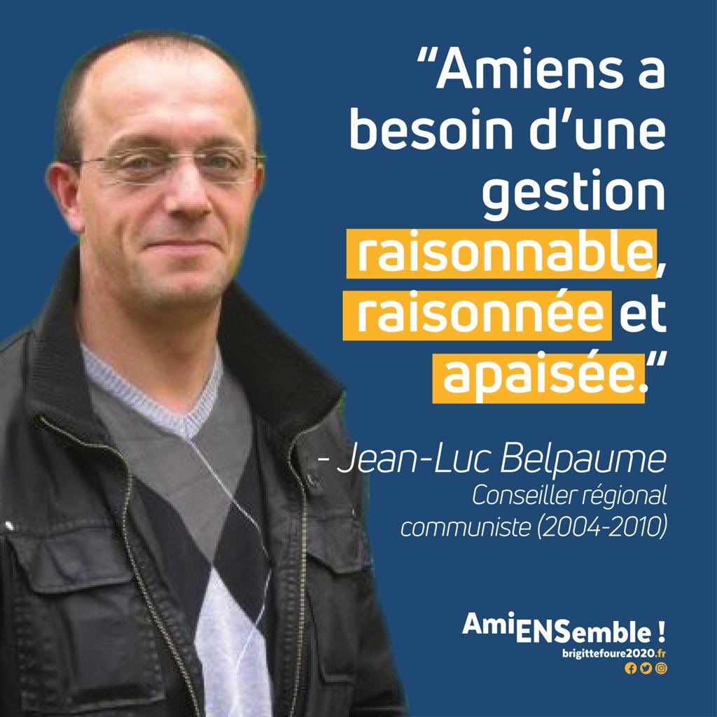 BrigitteFoure's tweet photo. Merci à Jean-Luc Belpaume pour son soutien ! #Amiens #AmiensEnsemble #BrigitteFouré2020 https://t.co/QjHtujOLT7