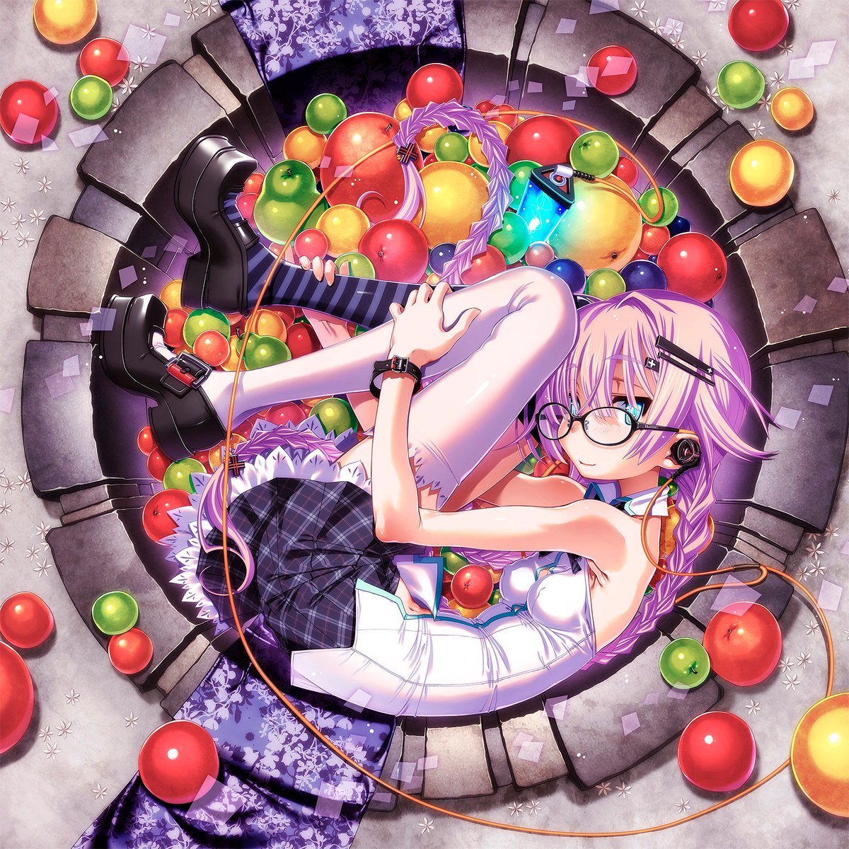 HolTunes様のジャケット絵として描かせていただいたものです。ジャケットデザインはヒトマスモドル様。7点目 