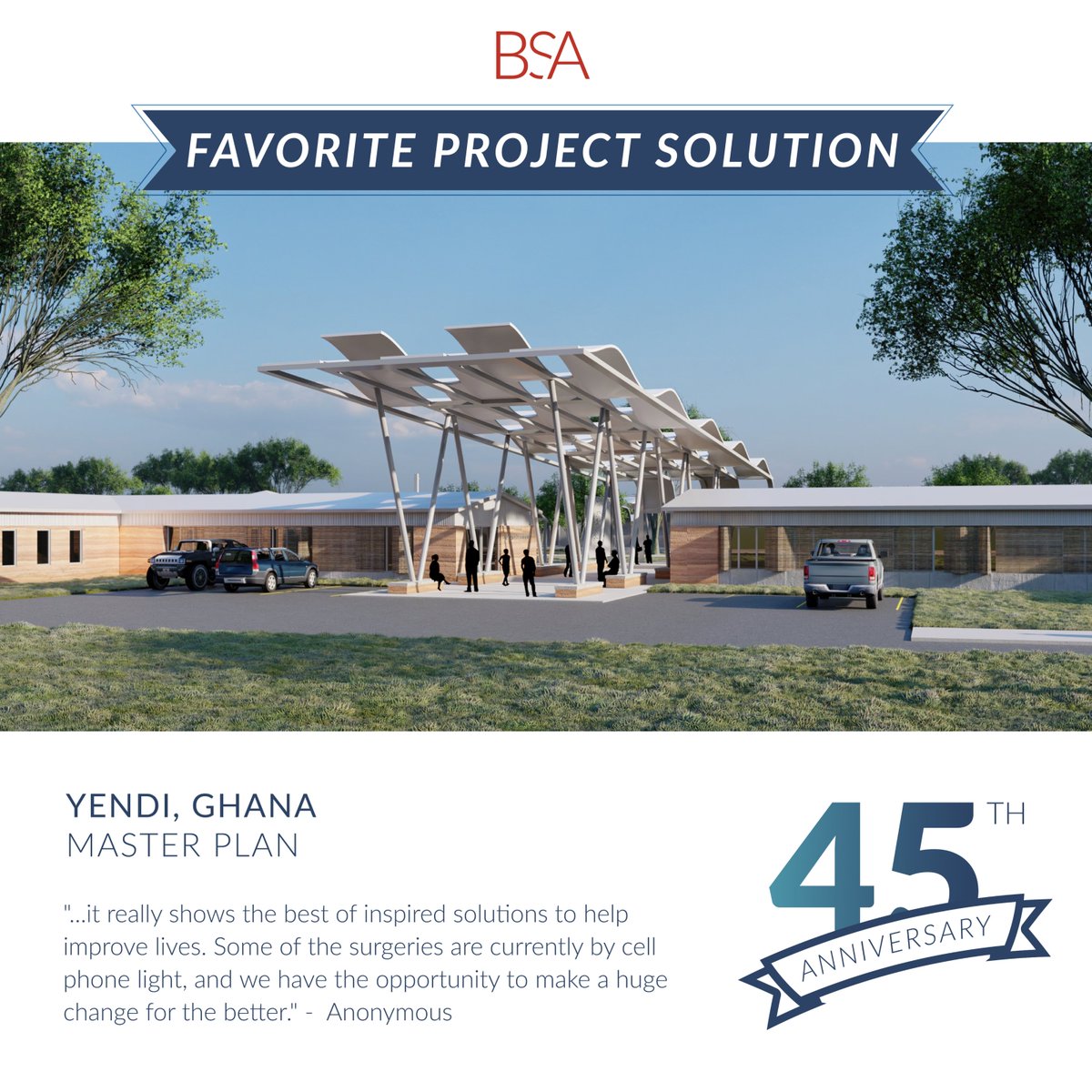 BSAbydesign's tweet image. In celebration of BSA&apos;s 45th anniversary, employee-owners voted on their &quot;Favorite Project Solution&quot; and more! 📣  #LifeStructure