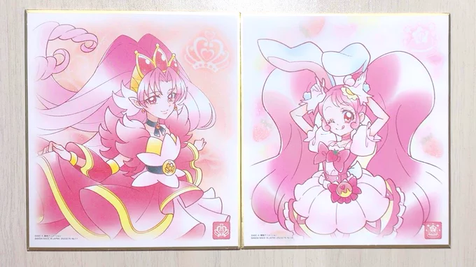 色紙手に入れて先程開封したのですが、キュアスカーレット嬉しい〜〜☺️ 