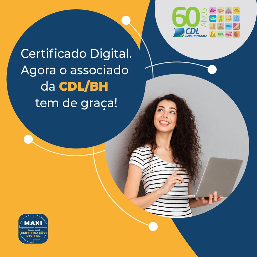 CDLBH's tweet image. Certificado Digital. Agora o associado da CDL/BH tem de graça!
Não precisa nem sair de casa. Pode fazer pela internet.
Mais informações no site cdlbh.com.br