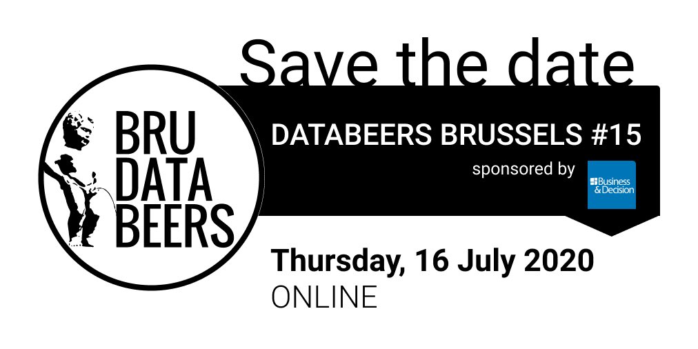 DataBeersBru's tweet photo. 💥 It’s time to #savethedate for our 1st online event &amp; 15th edition of #databeers #brussels! ⏰ Set your reminders, registration will open on Thursday 2/07 at 17h CET. We can’t wait to geek out on #datastories with you again! https://t.co/iFzITSFwj6