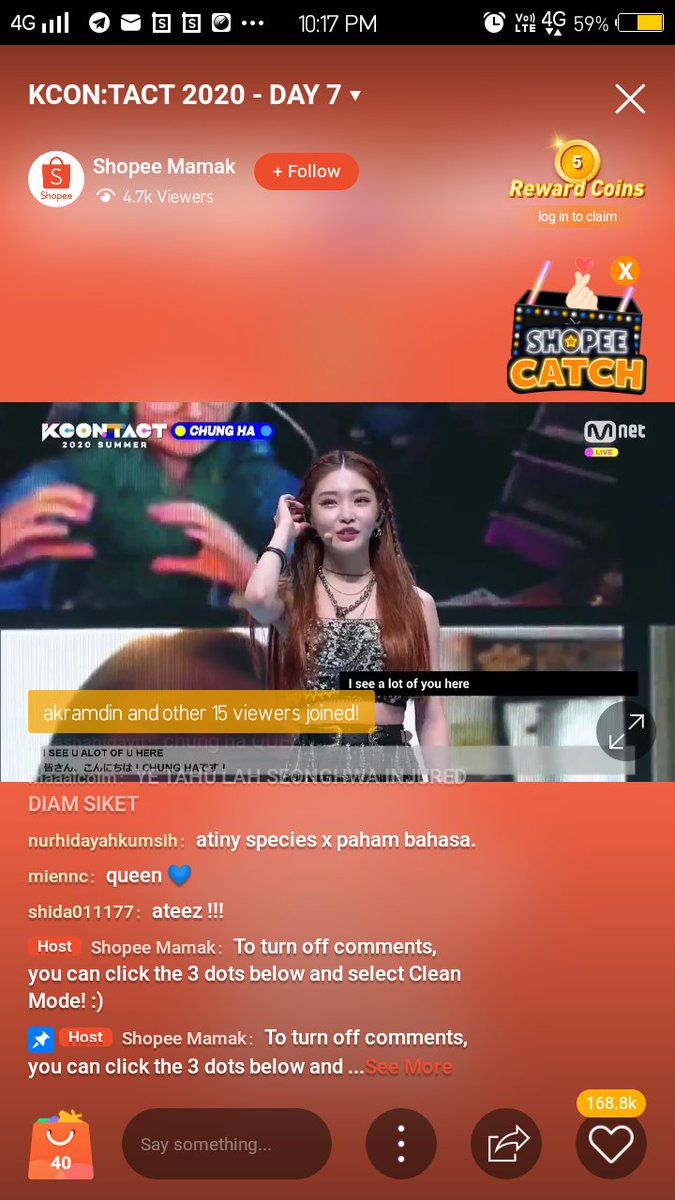 hazidajimmy's tweet photo. Ya Tuhannn, cantik sangat CHUNG HA ni. siap cakap dua bahasa lagi. dahla cantik, bijak pulak tu. she is queen yo.
Lets go watch it together everyone, here is the link. just click okay. https://t.co/VqSA4L6NAQ
#ShopeeLiveKpopFest #ShopeeXKCONTACT @ShopeeMY https://t.co/7DEGp1qXqO