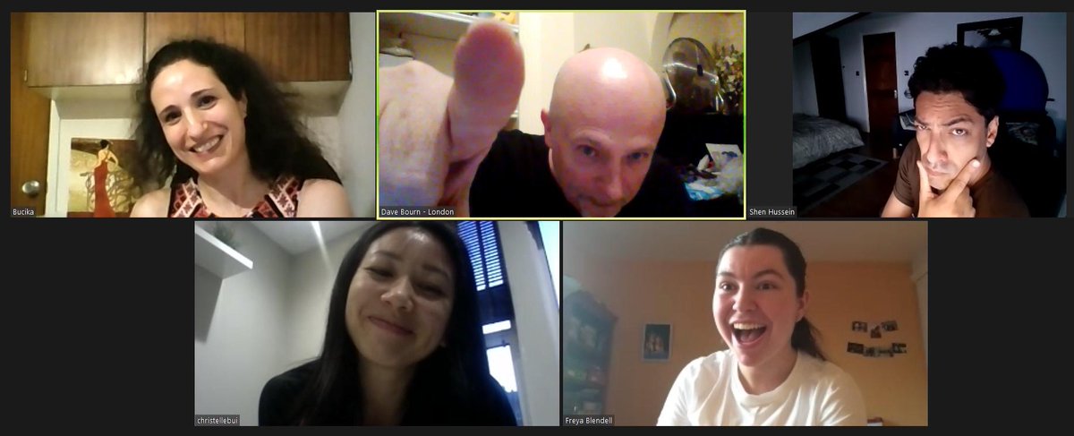 I had the pleasure or working with these lovely improvisers last night <a href="/theActorsCentre/">The Actors Centre</a> "Improvisation Drop" #Online  and aliens invaded!!  <a href="/TristanBates/">TristanBates</a> <a href="/sproutideas/">Sprout Ideas Improvisation Training</a> #SupportYourLocal #Theatre