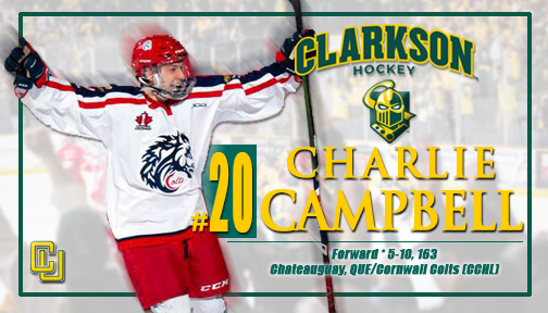 ClarksonMHockey's tweet photo. The Golden Knights welcome the Campbell Brothers – Alex @Alexcampbell_11 
&amp; Charlie @C_Campbell16
@OmahaLancers
@CornwallColts
#LetsGoTech! https://t.co/s4zuFl0WSU