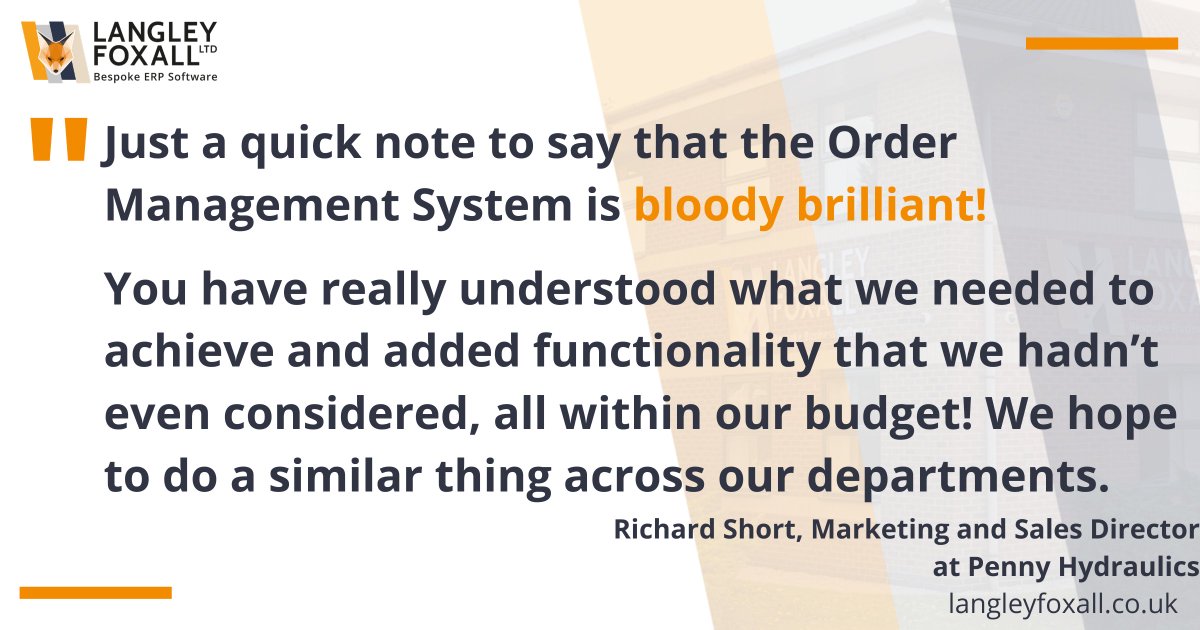 LangleyFoxall's tweet photo. Happy Friday! We've just had an email from
@PennyHydraulics
with the below. It's lovely to hear our clients are this happy with our work! What a wonderful end to the week.
#HappyFriday #Friyay #Bespokebusinesssoftware https://t.co/Q3HPONKyCd