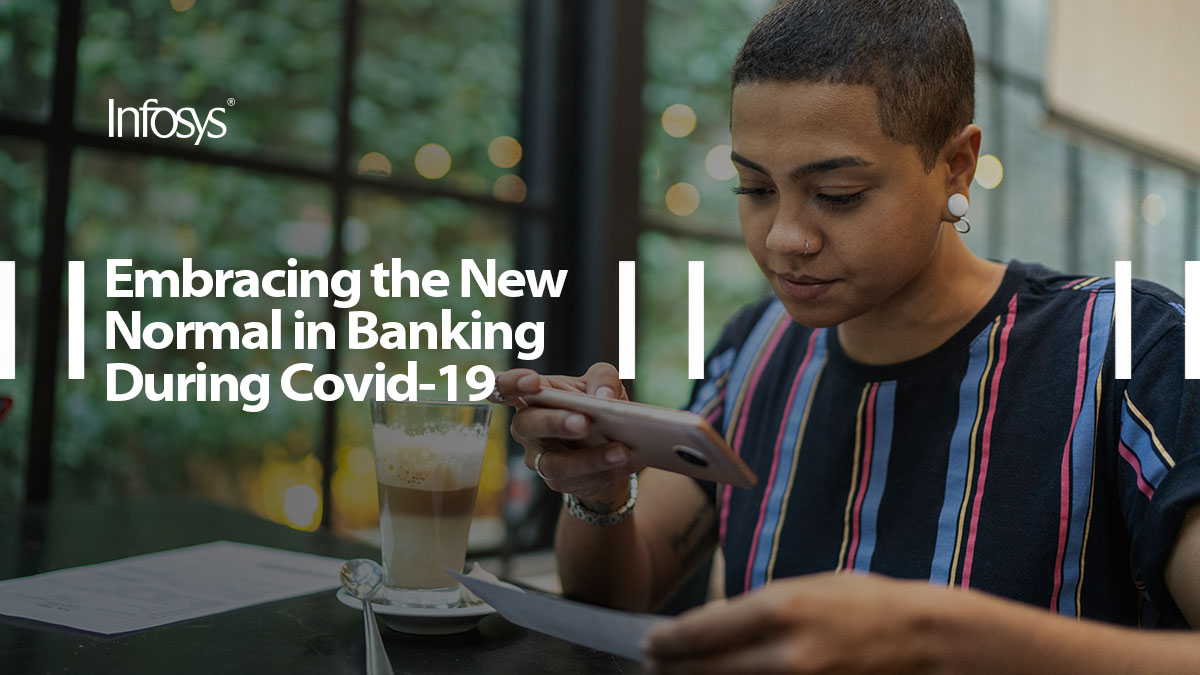 Infosys's tweet photo. Financial institutions need to focus on digitizing #payments &amp; customer onboarding systems to be more resilient in the COVID-19 situation. Read more on how financial institutions are embracing the ‘new normal’ in the #banking industry https://t.co/7J5y0tgieN https://t.co/e8AjihFM51
