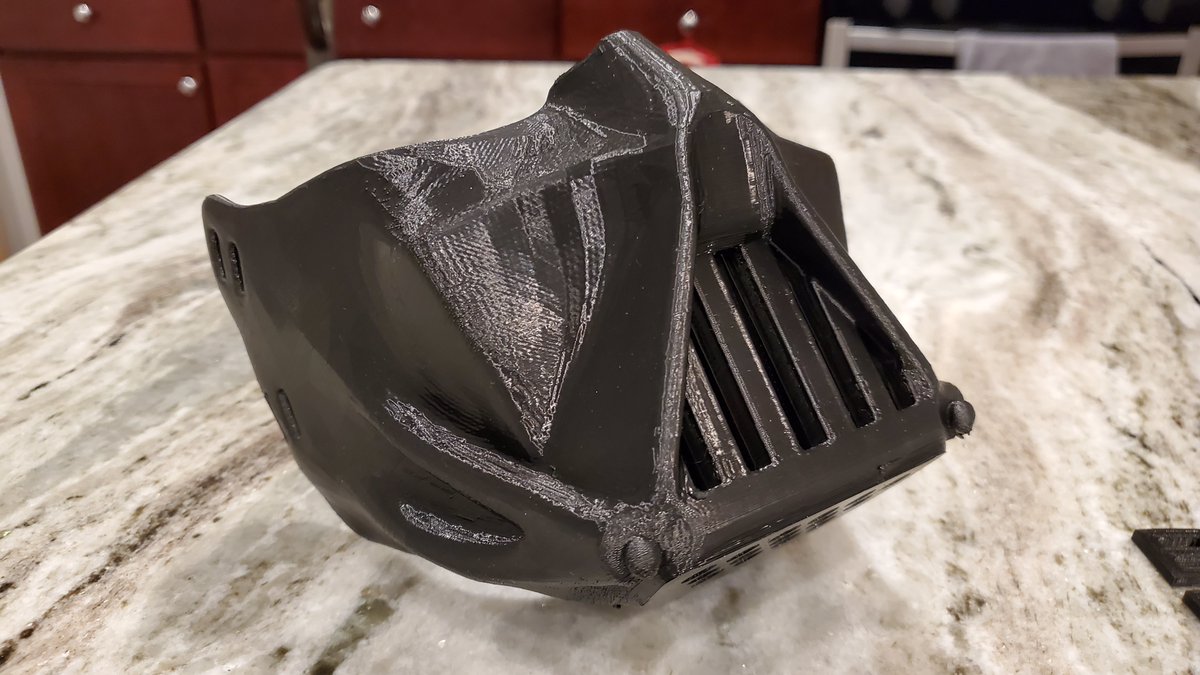 IntrepidDawn's tweet photo. Wearing a mask doesn't have to suck. Check out our Star Wars Inspired COVID facemasks! Mandalorian, Darth Vader, and Stormtroopers now available. #3Dprinting #StarWars #StarWarsfanart #mandalorian #COVID19 
 https://t.co/RFnRMxxqCO https://t.co/yMYDnnlWPA