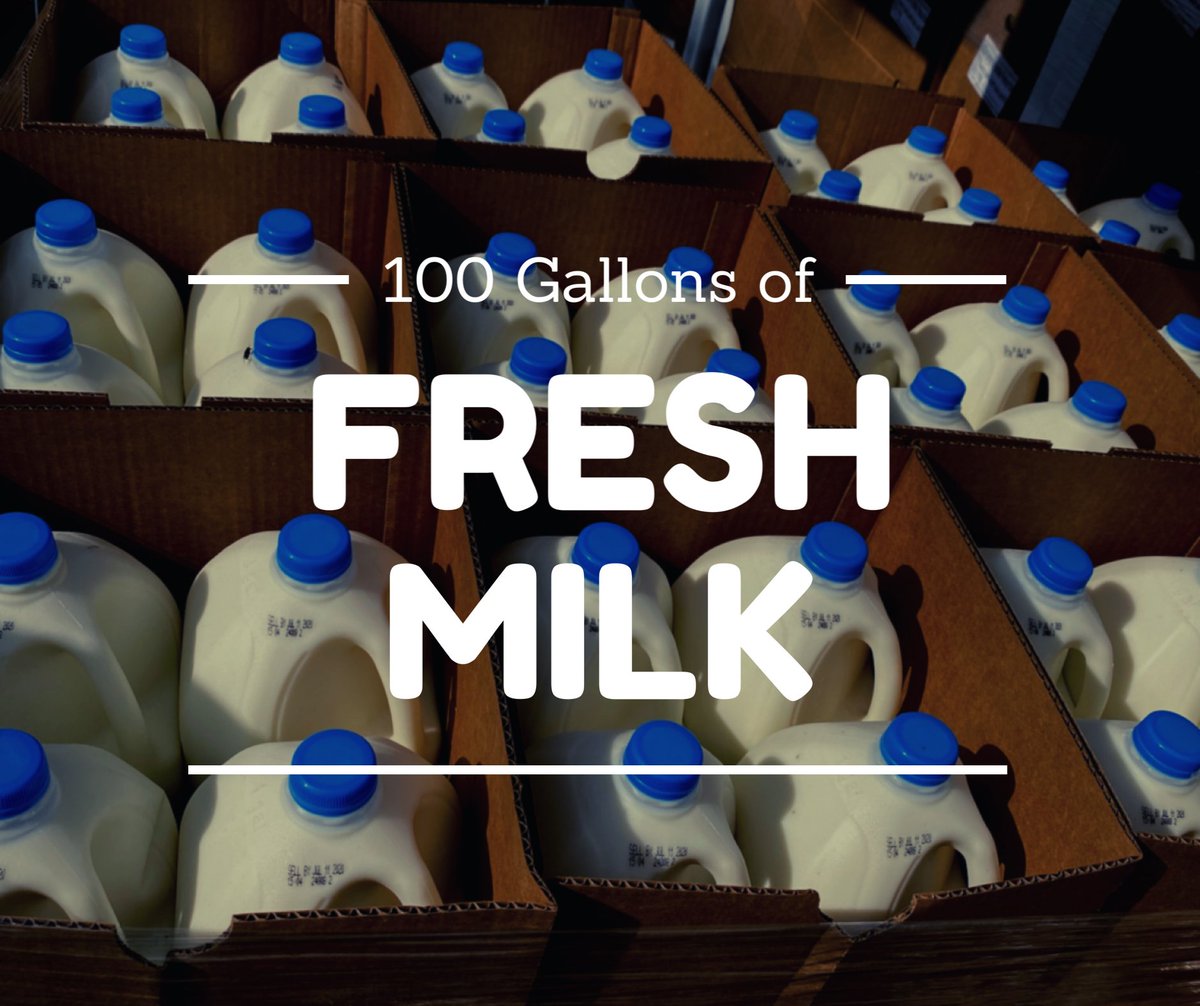 silverspringag's tweet photo. Free milk from 12-1:00 pm today at SSA. As many gallons as you need. https://t.co/juM8ySMA0F