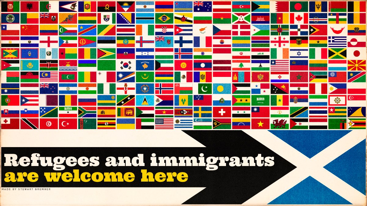 Racists sicken me. All of us – and our government – must make it clear that Scotland is no place for them. Immigrants and refugees should be welcomed in Scotland. Their addition to our country can only enrich.