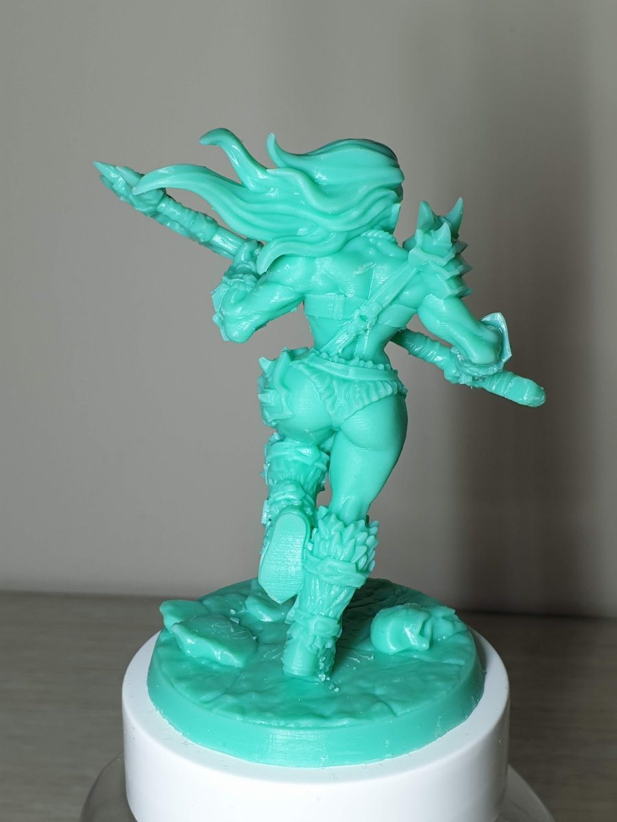 3DPBeginner's tweet photo. Not bad for the first print on the Creality LD-002R resin printer.
Orc Barbarian from Artisan Guild printed at 50 microns with @PhrozenDLP Aqua Green resin.
#LD002R #creality #crealityresinprinter #resinprinter #resinfigure #miniature #tabletop #tabletopmini #tabletopminiatures https://t.co/QT5aF5AzqR