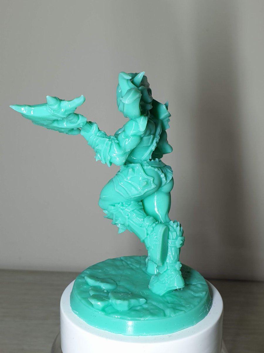 3DPBeginner's tweet photo. Not bad for the first print on the Creality LD-002R resin printer.
Orc Barbarian from Artisan Guild printed at 50 microns with @PhrozenDLP Aqua Green resin.
#LD002R #creality #crealityresinprinter #resinprinter #resinfigure #miniature #tabletop #tabletopmini #tabletopminiatures https://t.co/QT5aF5AzqR