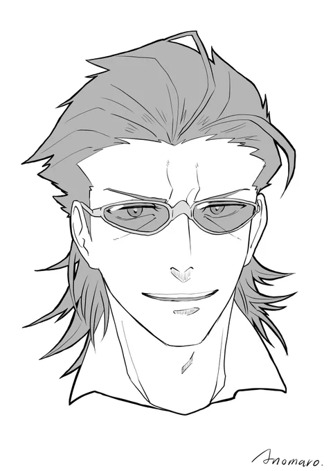 Gペンブラシでつーぶろ描きました。色塗りするパワーが足りなかった。 