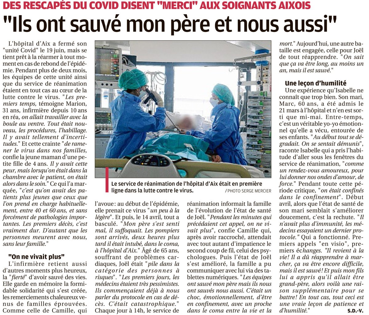 hopaixpertuis's tweet photo. Le #chiap dans #laprovence du 26 juin 2020

Des rescapés du #Covid19 disent "merci" aux soignants aixois.
#teamREA #arspaca #aixmaville #villedepertuis Hôpitaux de Provence⤵️ https://t.co/FteqV5Bh2n