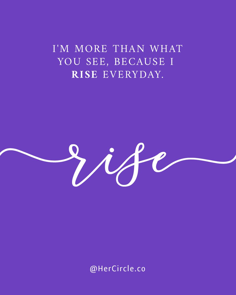I'm more than what you see, because I Rise everyday. 💜 #Hustle #WomenEmpowerment #WomenInTech #womeninspiringwomen #womenpower #Dreamers #WomeninBusiness #WomenMotivation #womenceo #womenleaders #FemaleFounders #GirlBoss #GirlPower #TheFutureIsFemale #bossbabe #HerCircle #Rise