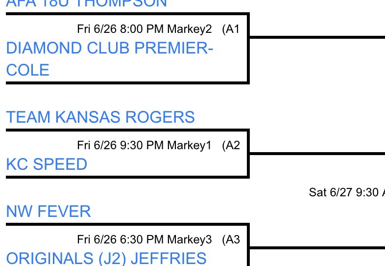 kc_speed's tweet photo. Tonight’s game is at 9:30 PM at Markey Park field 1. https://t.co/MyOKhdceAa
