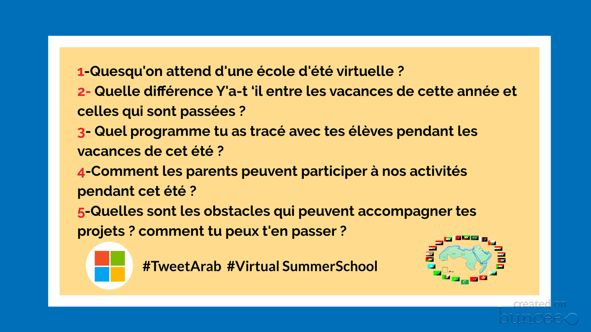 TImanShaheen1's tweet photo. Waiting for your participation in our event within 15 minutes
#TweetArab
#MicrosoftEDU 
@ochifaysel @TweetMeet @wakelet @MicrosoftEDU @eda_gimenez @Doctor_Harves @EdChatEU @EdChatIND @IleneWinokur @Buncee @alawadi_laila @abu_shammalla @DevraoLekul @drmunahi @jbara_samia https://t.co/ODVrIfQuD2