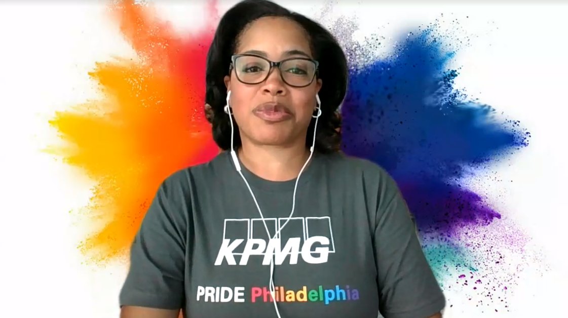 KPMGThrive's tweet photo. KPMG's Chief Inclusion and Diversity Officer, @MMeyershipp kicking off our first Global #Pride Conference! Although we can't meet in person we are meeting virtually as a global community to celebrate &amp; champion Pride@KPMG! #KPMGpride #KPMGproud 

Happy #PrideMonth! 🏳️‍🌈🌈 https://t.co/Z2CKdiE5yU